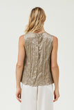 Maude Sleeveless Crinkle Blouse