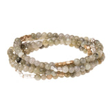 Labradorite & Mixed Metal Stone Wrap