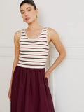 Darby Sleeveless Knit & Woven Dress