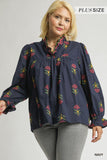 Betty Embroidered Floral Blouse