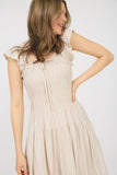 Melanie Shirred Bodice Midi Dress