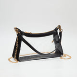 Marilyn Clear Satchel w/ Chain Strap