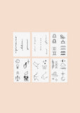 Zodiac: Air Signs Temporary Tattoos