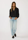 Felicity Pintuck Button Down Blouse