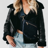 Westlyn Suede Woven Bum Bag