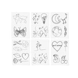Silhouette Temporary Tattoos