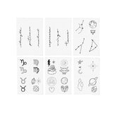 Zodiac: Earth Signs Temporary Tattoos