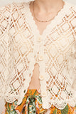 Jamie Crochet V Neck Cardigan
