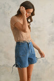 Brie Lined Lace Tee