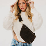 Westlyn Suede Woven Bum Bag