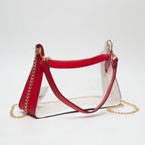 Marilyn Clear Satchel w/ Chain Strap
