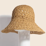 Intricate Straw Braided Bucket Hat