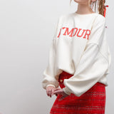 Amour Graphic Crew Neck Sweatshirt