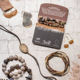 Rhyolite & Gold Stone Wrap