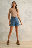 Brie Lined Lace Tee