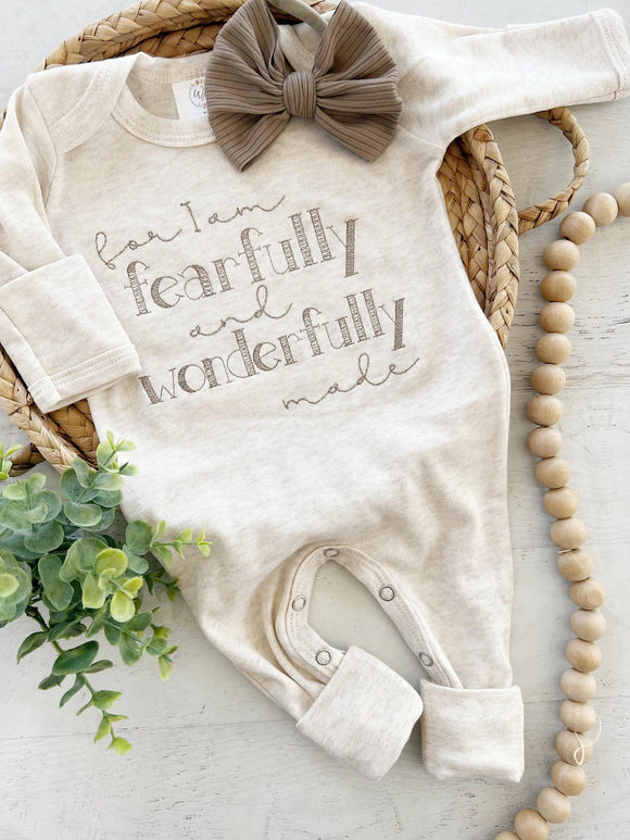 Fearfully & Wonderfully Made Baby Romper
