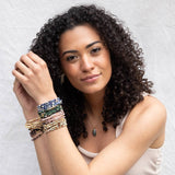 Sodalite & Silver Stone Wrap