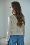 Amber Contrast Knit Cardigan