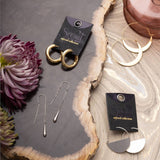 Gold Teardrop Threader
