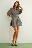 Mia Gingham Patterned Shirt Dress