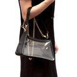 Marilyn Clear Satchel w/ Chain Strap