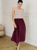Darby Sleeveless Knit & Woven Dress