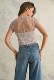 Brie Lined Lace Tee