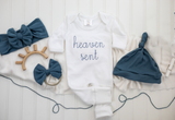 Heaven Sent Baby Boy Romper