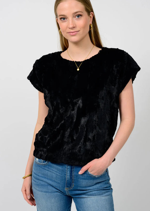 Fur Tee Popover Top