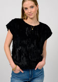 Fur Tee Popover Top