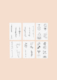 Zodiac: Fire Signs Temporary Tattoos