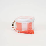 Caroline Stripe Travel Jewelry Case