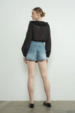 Annie Ruffle V Neck Blouse