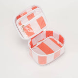 Caroline Stripe Travel Jewelry Case