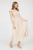 Melanie Shirred Bodice Midi Dress