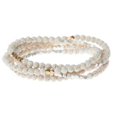 White Lava & Mixed Metal Stone Wrap