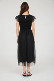 Josie Polka Dot Chiffon Smocked Dress