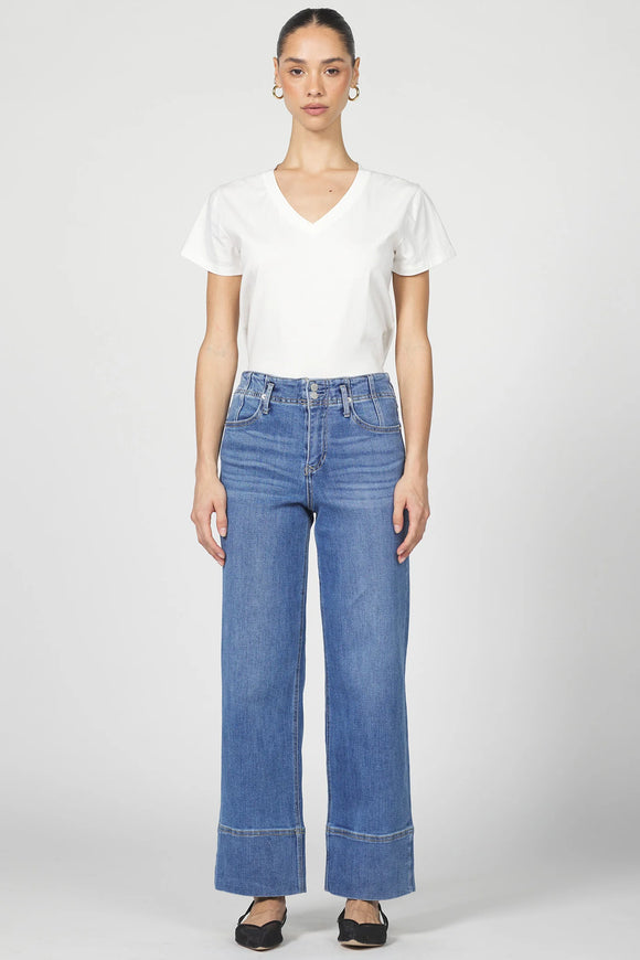 Holly BLOOM TONE HR Wide Hem Straight Jeans