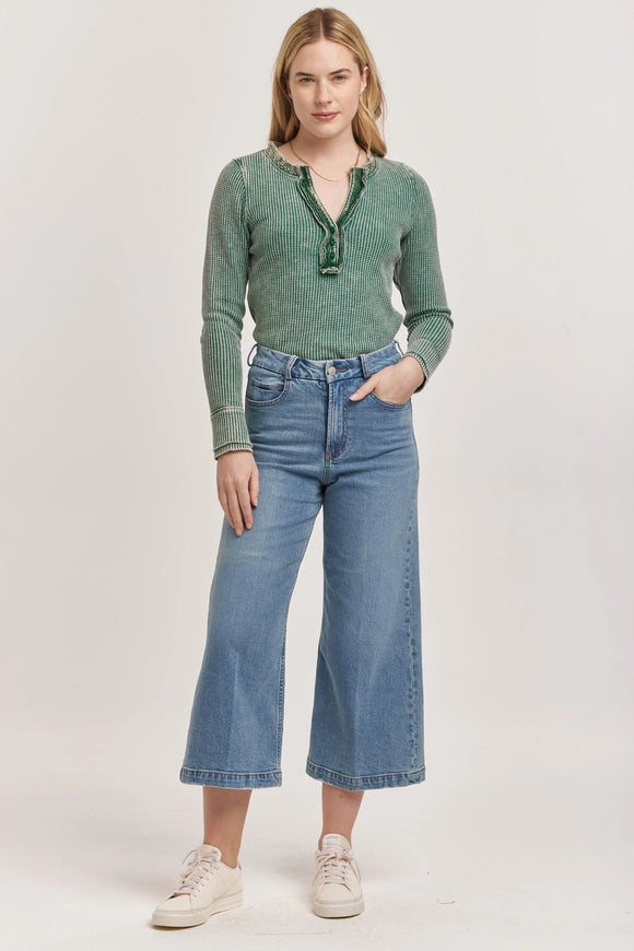 Audrey Super Hi-Rise Crop Wide Leg Jeans