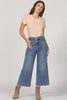 Audrey WAIKIKI Wide Leg Crop HR Jeans