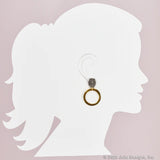 Dangle Circle Post Earrings
