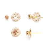 Sparkle & Shine Small Enamel Flower Earrings