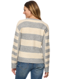 Ansley Striped V Neck Cardigan