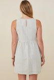 Sutton Bow Detail Striped Dress