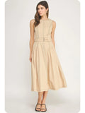Skylar Buckle Detail Midi Dress