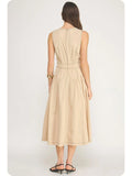 Skylar Buckle Detail Midi Dress