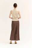 Ava Mock Neck Velvet Sleeveless Top