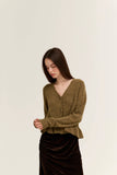 Carolyn Ruffle Hem Cardigan