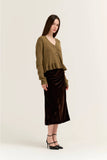 Carolyn Ruffle Hem Cardigan