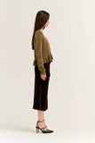 Carolyn Ruffle Hem Cardigan